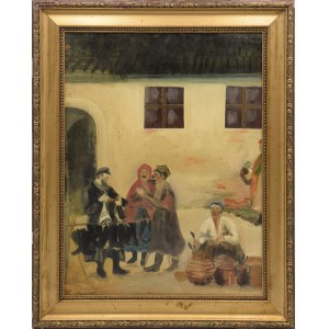 Painter unspecified, 20th century, Street vendors