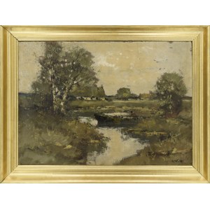 Otto WILD (1898-1971), Landschaft mit Boot