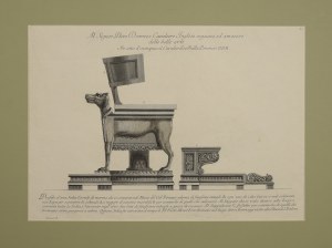 Giovanni Battista PIRANESI (1720-1778), Profilo de’una sedia curule di marmo