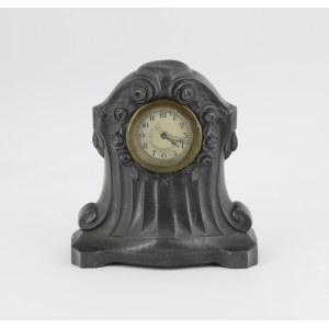 Art Nouveau clock with moneybox