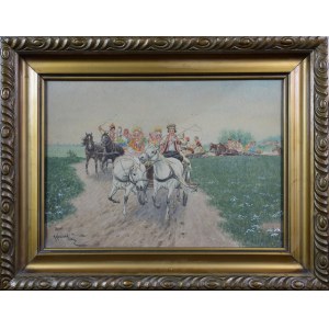 Kajetan KOSIŃSKI (1847-1935), Wesele jedzie