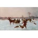 Adolf Rylski (1854-?), Wyjazd na polowanie