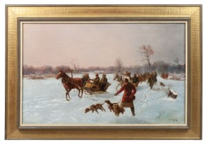 Adolf Rylski (1854-?), Wyjazd na polowanie