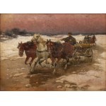 Jan Konarski / Poniecki (1856 - ok. 1918), Powrót z miasta, 1892 r.