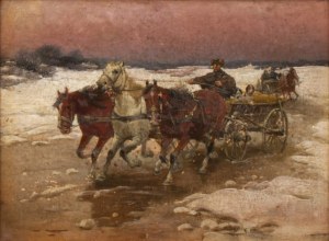 Jan Konarski / Poniecki (1856 - ok. 1918), Powrót z miasta, 1892 r.