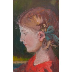 Waclaw Chodkowski (1878 - 1953), Portrait of a girl, 1920.