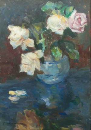 Zdzisław Przebindowski (1902- 1986), Martwa natura z różami