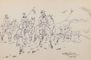 Karol Kossak (1896 - 1975), Pytanie o drogę, 1973 r.