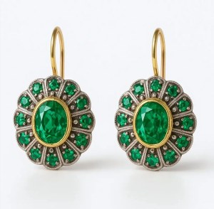 Ohrringe mit Smaragden