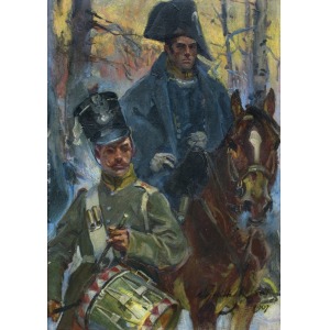 Kossak Wojciech, Z POLA BITWY O OLSZYNKĘ GROCHOWSKĄ, 1907