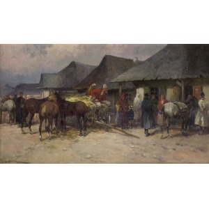 Setkowicz Adam, PRZED KARCZMĄ, OK. 1912