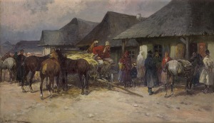 Setkowicz Adam, PRZED KARCZMĄ, OK. 1912