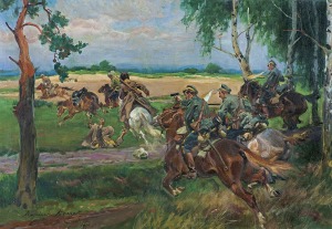 Kossak Wojciech, POGOŃ KONNICY ZA BOLSZEWIKAMI, 1919