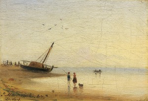 Marszewski Józef, NA BRZEGU MORZA, OK. 1860