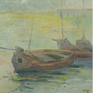 Rubczak Jan, BARKI W DZIEŃ DESZCZOWY W QUIBORN, 1910