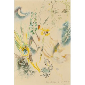 Ludwik Klimek (1912 Skoczów - 1992 Francja), Ogród w świetle księżyca (Pour Martine)