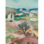 Jan Waclaw Zawadowski (1891 Skobełka in Volhynia - 1982 Aix en Provence), Landscape from the South of France