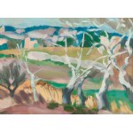 Jan Waclaw Zawadowski (1891 Skobełka in Volhynia - 1982 Aix en Provence), Landscape from the South of France