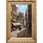 Reinhold Werner (1864 Frankfurt am Main - 1939 there), Market Square in Frankfurt am Main, 1901