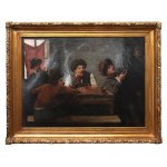 Stanislaw Lentz (1861 Warsaw - 1920 there), Scene in an Inn
