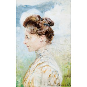 Jacek Malczewski (1854 Radom - 1929 Krakow), Portrait of Michalina Janoszanka, 1906