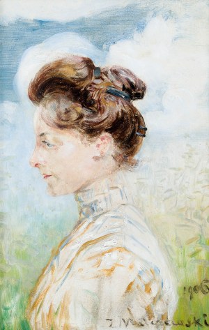 Jacek Malczewski (1854 Radom - 1929 Kraków), Portret Michaliny Janoszanki, 1906