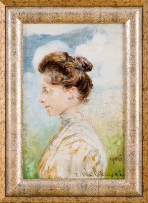 Jacek Malczewski (1854 Radom - 1929 Kraków), Portret Michaliny Janoszanki, 1906
