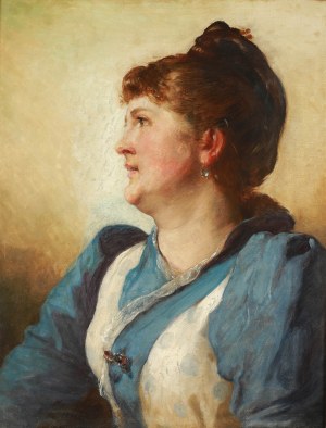 Wojciech Gerson (1831 Warszawa - 1901 tamże), Portret kobiety, 1891