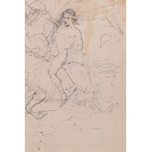 Jan Matejko (1838 Kraków - 1893 there), Sketch for the painting Death of Leszek the White
