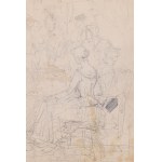 Jan Matejko (1838 Kraków - 1893 there), Sketch for the painting Death of Leszek the White