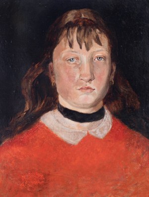 Konstanty Makary Mańkowski (1861-1897), Portret Marii Mańkowskiej, siostry artysty, 1885
