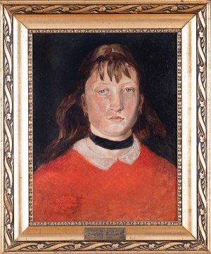 Konstanty Makary Mańkowski (1861-1897), Portret Marii Mańkowskiej, siostry artysty, 1885