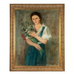 Zygmunt Menkes (1896 Lviv - 1986 Riverdale), Girl with Flowers