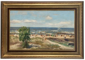 Michał Gorstkin-Wywiórski (1861 Warszawa - 1926 Berlin), Kąpiele w Międzyzdrojach, 1913