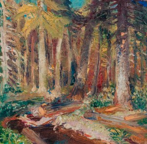 Fryderyk Pautsch (1887 Delatyn - 1950 Kraków), Widok lasu