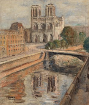 Juliusz Studnicki (1906 Kniażyce - 1978 Warszawa), Katedra Notre Dame w Paryżu, 1938