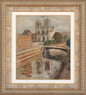 Juliusz Studnicki (1906 Kniażyce - 1978 Warszawa), Katedra Notre Dame w Paryżu, 1938