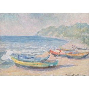 Zofia Dziurzyńska-Rosińska (1901 Lviv -1979 Wroclaw), View of the beach in Jastrzebia Gora