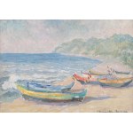 Zofia Dziurzyńska-Rosińska (1901 Lwów -1979 Wrocław), Widok plaży w Jastrzębiej Górze