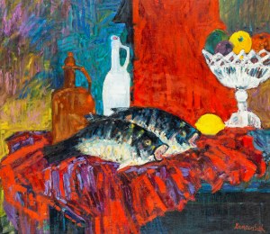 Jan Szancenbach (1928 Kraków - 1998 tamże), Ryby, 1997