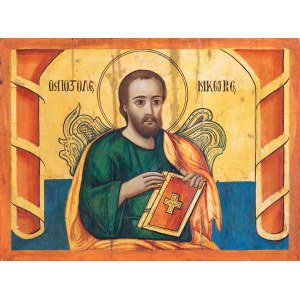 Set of 5 icons from iconostasis, Greece, 1888