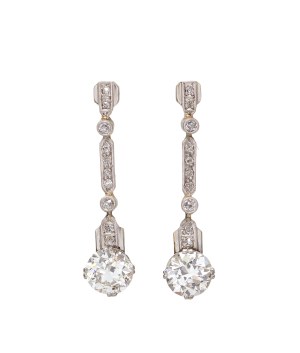 Art déco-Ohrringe, 1930er Jahre.