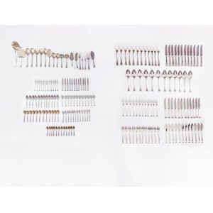 Cutlery set for 12 persons, Frankfurt, early 20th century.