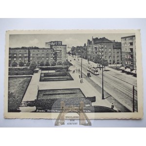 Wrocław, Breslau, ulica Legnicka, plac Wiślany, 1940