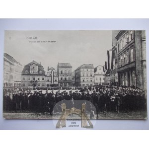 Olawa, Ohlau, défilé de hussards, vers 1908