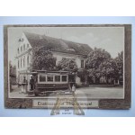 Legnica, Liegnitz, Piekary Wielkie, restaurant, streetcar, 1928