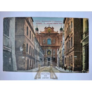 Poznań, ulica Jezuicka, kościół, przedruk 1921
