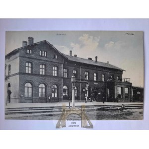 Pniewy, Pinne, railroad station ca. 1910