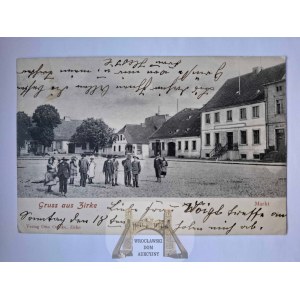 Sierakow, Zirke, Market Square, people 1904