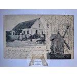 Łękno near Wągrowiec, store, windmill 1913